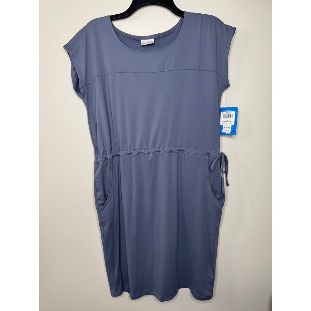 Columbia Cold Bay 2 Dress Womens Medium Blue Gray Omni-Shade UPF 30